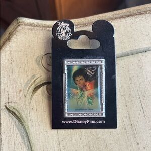 Vintage Disney Captain EO Brooch with Silver and Green Accents